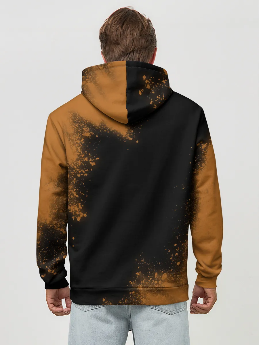 Худи мужской база хлопок / Кошачья Йога - Взрыв