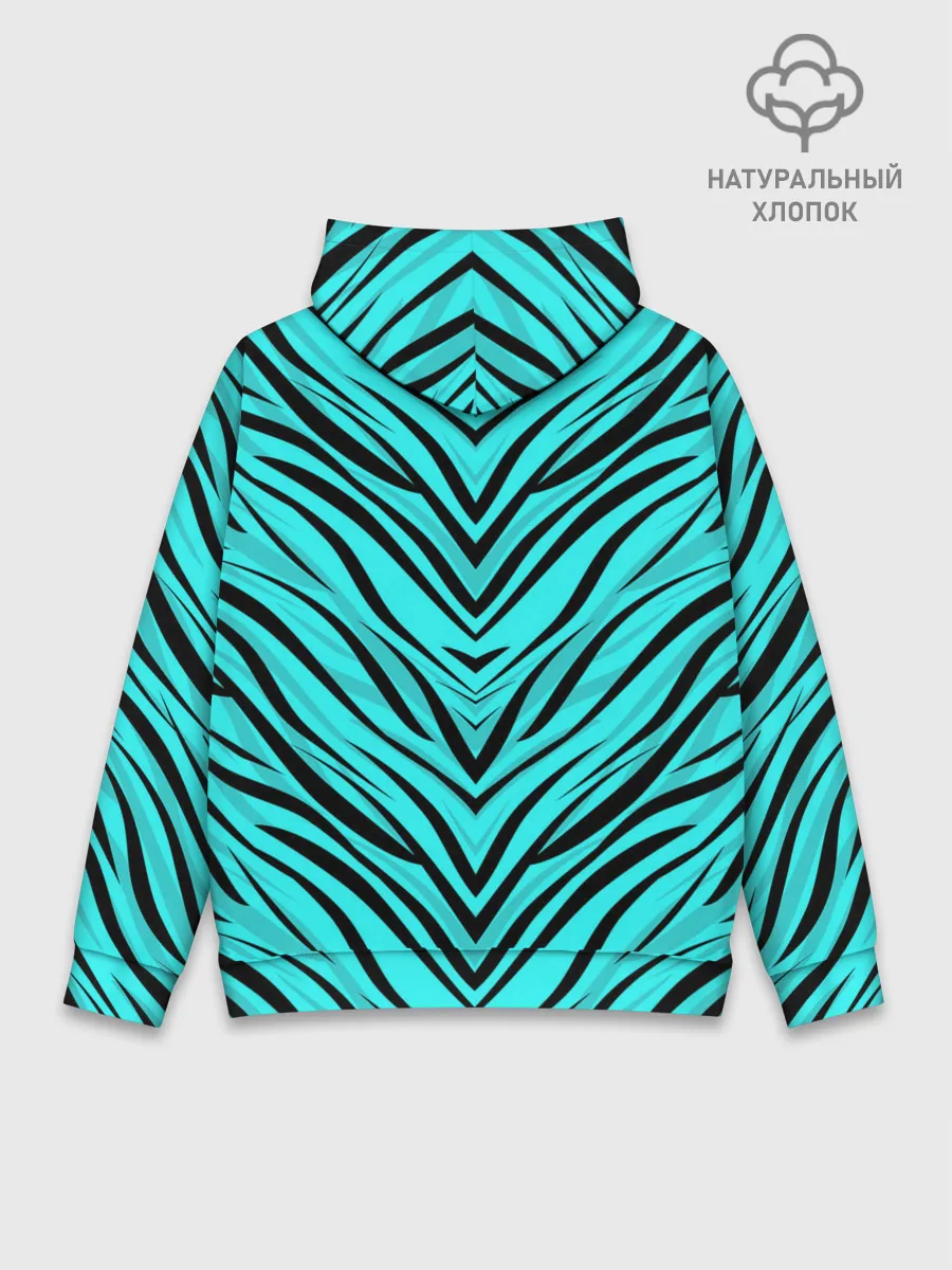 Худи мужской база хлопок / Абстратный полосатый узор