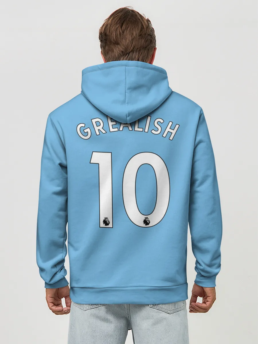 Худи мужской база хлопок / Джек Грилиш Манчестер Сити