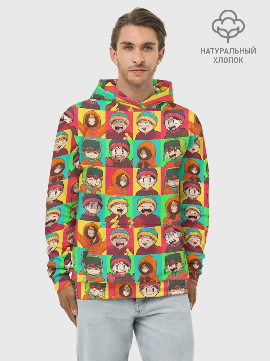 Худи мужской база хлопок / Аниме Южный парк