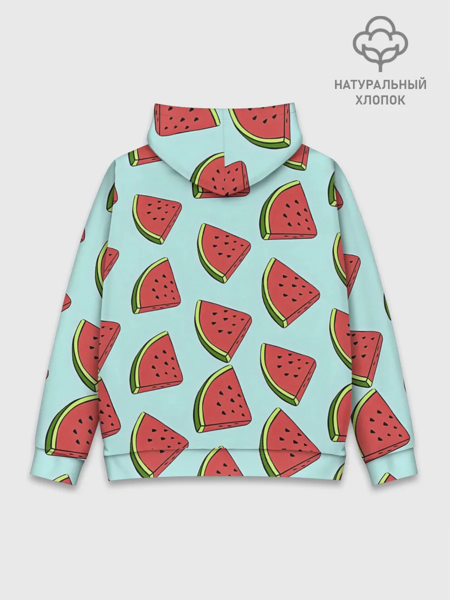 Худи мужской база хлопок / Дольки арбузов