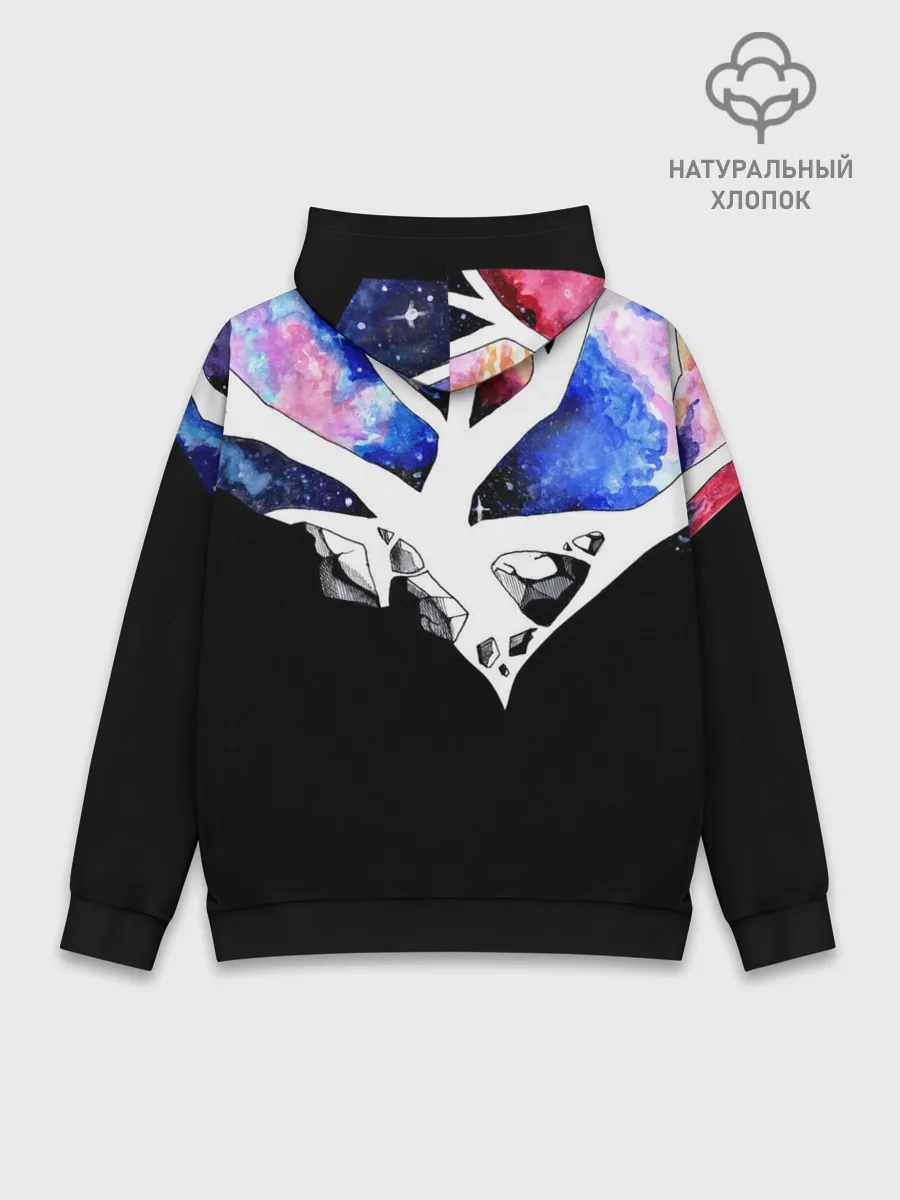 Худи мужской база хлопок / Звёздные сердца