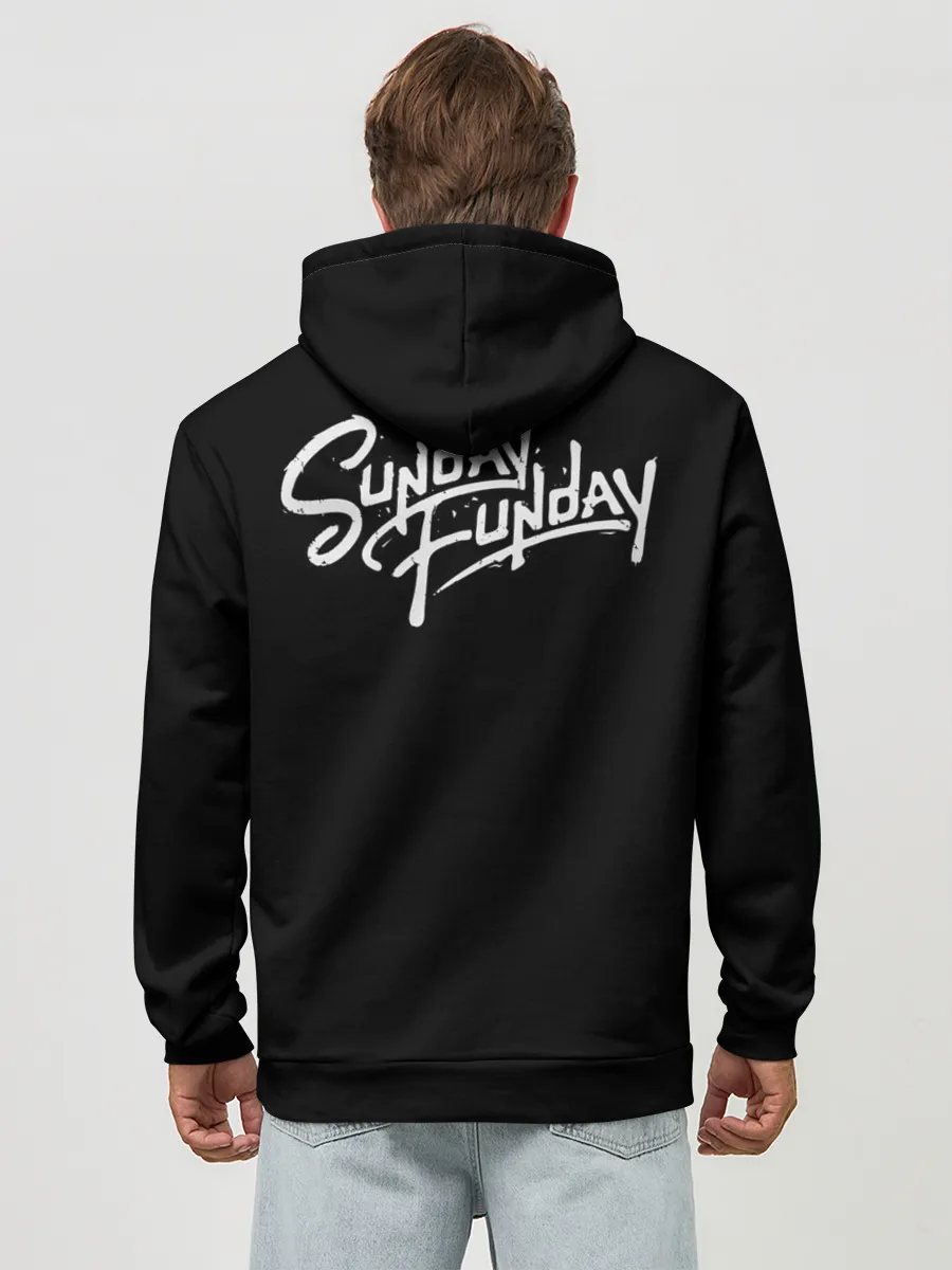 Худи мужской база хлопок / Sunday Funday