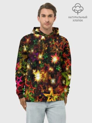Худи мужской база хлопок / Яркий день