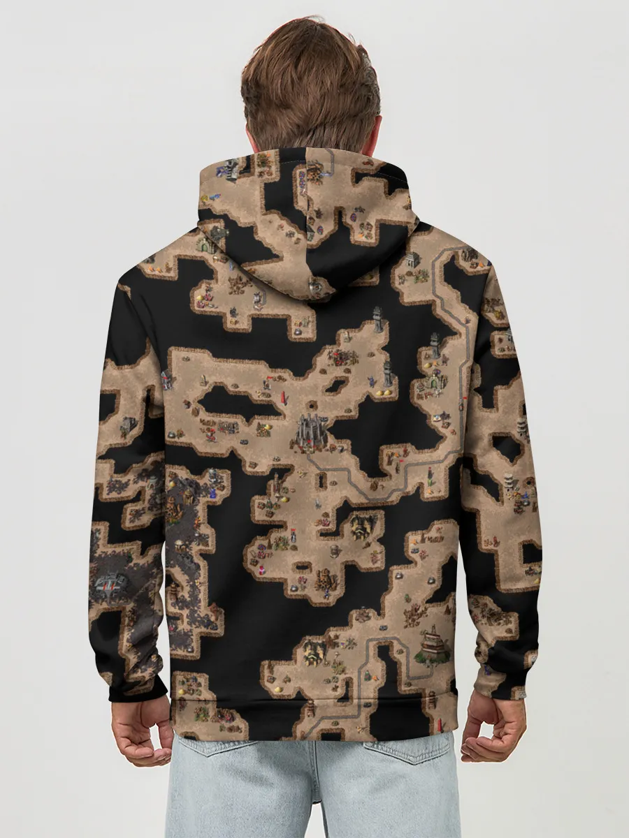 Худи мужской база хлопок / Heroes III Dungeon Map