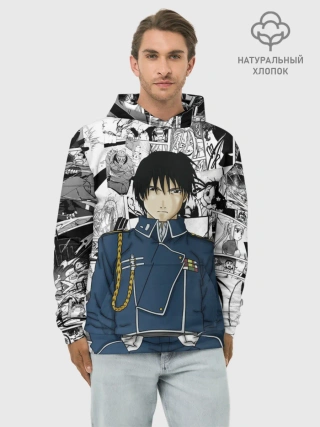 Худи мужской база хлопок / Полковник Мустанг