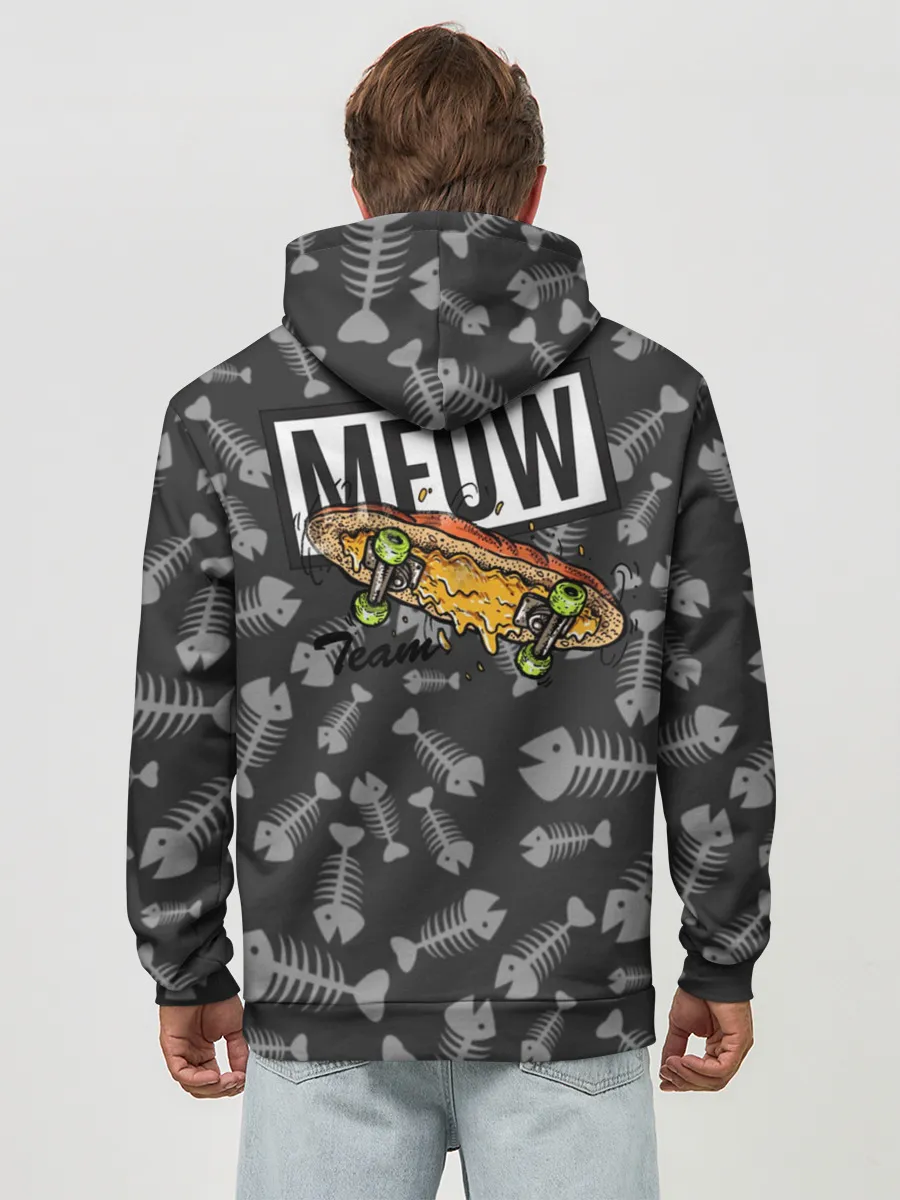 Худи мужской база хлопок / SK8CAT