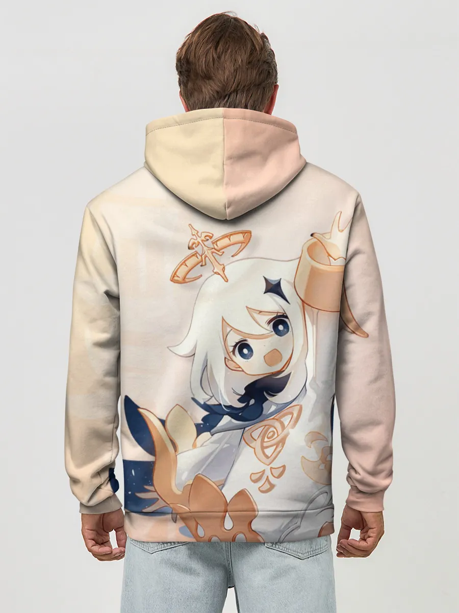 Худи мужской база хлопок / Genshin Impact, Паймон