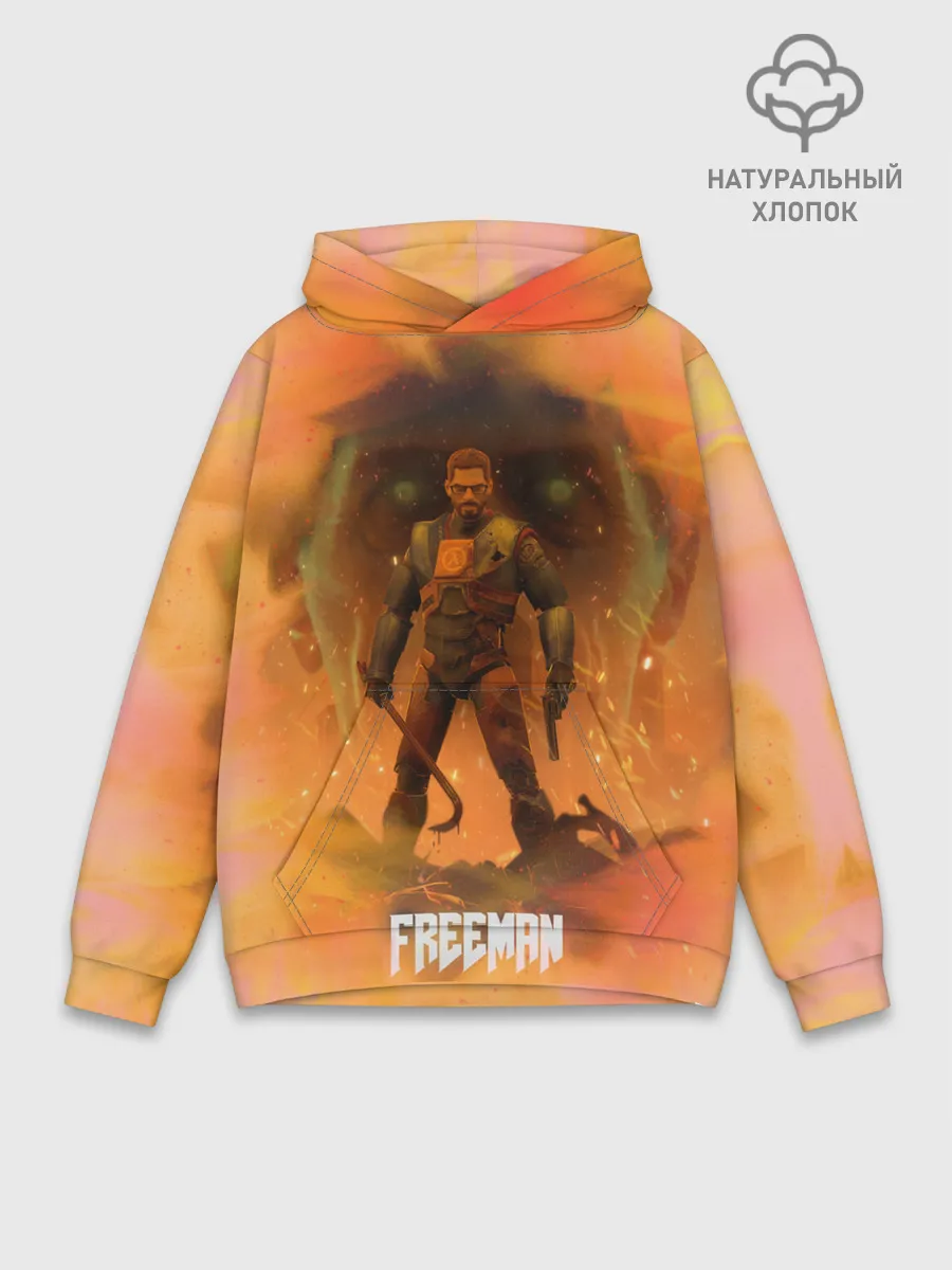 Худи мужской база хлопок / FREEMAN | GMAN | HALF-LIFE