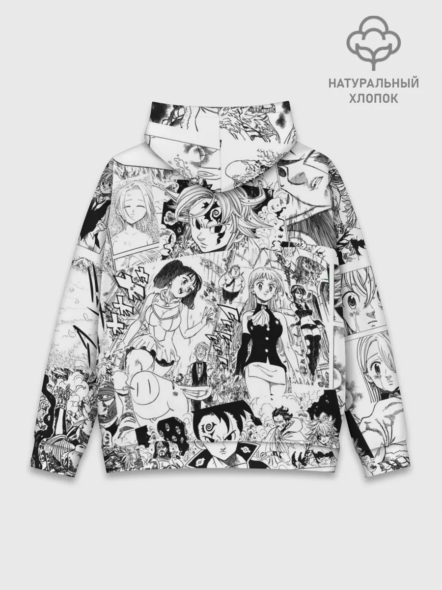 Худи мужской база хлопок / Семь смертных грехов, манга