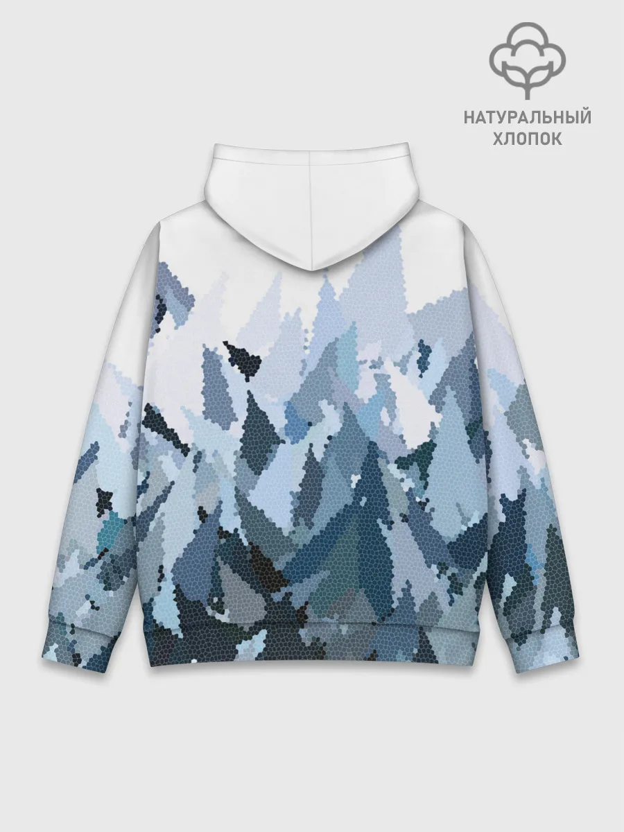 Худи мужской база хлопок / Абстрактная мазаика витраж