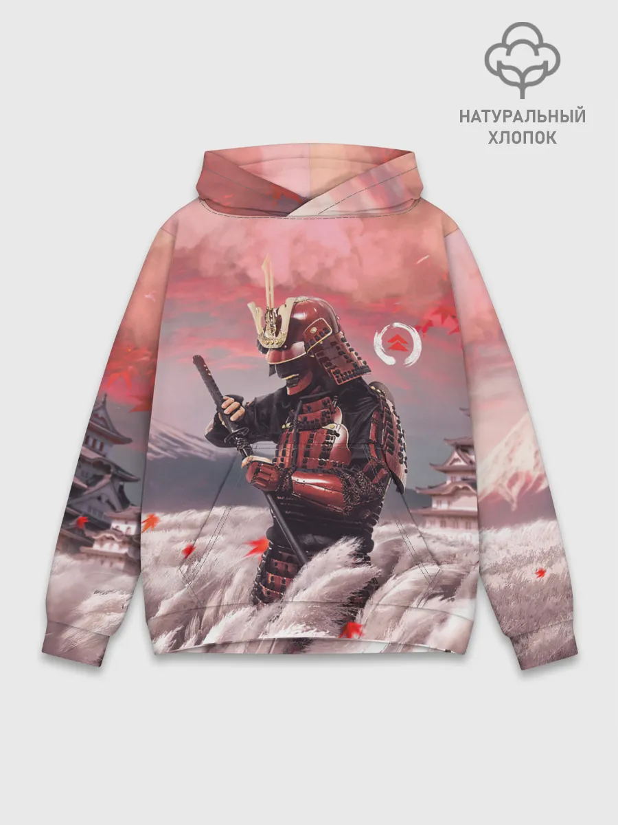 Худи мужской база хлопок / Ghost of Tsushim | Призрак Цусимы