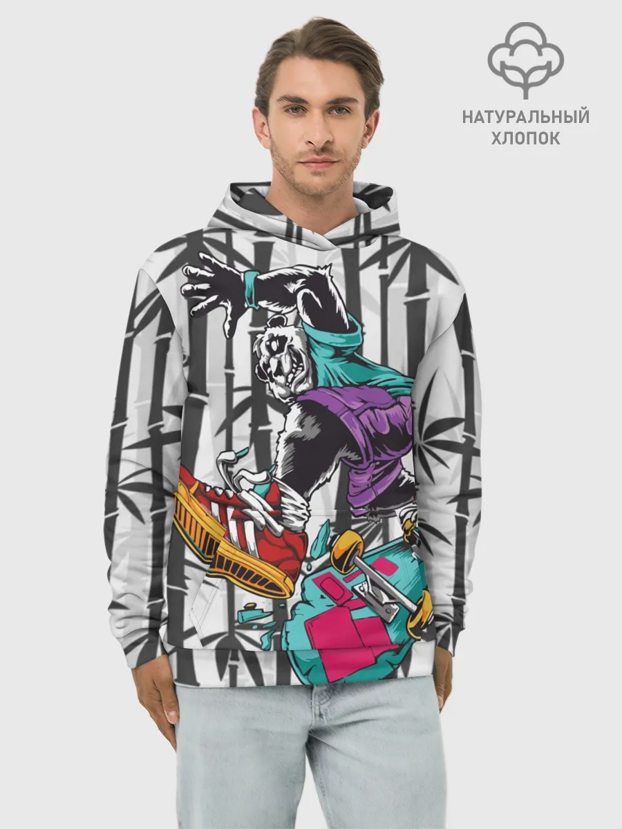 Худи мужской база хлопок / HiFi Panda