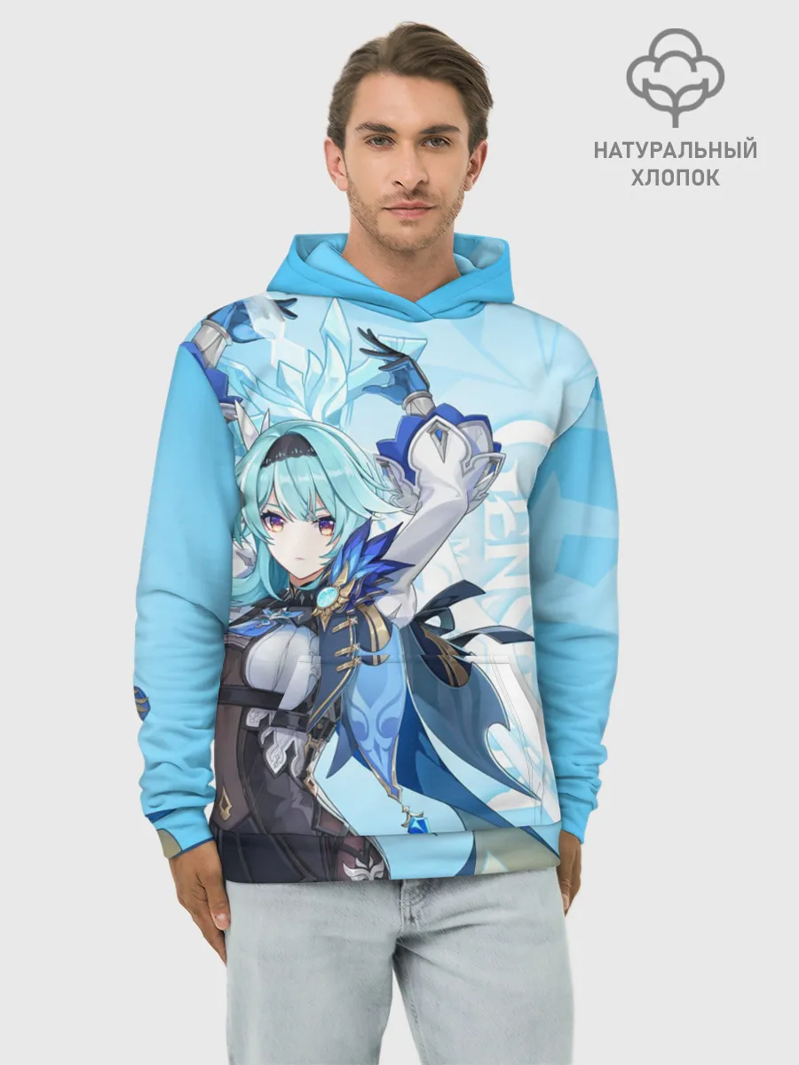Худи мужской база хлопок / Genshin Impact, Эола