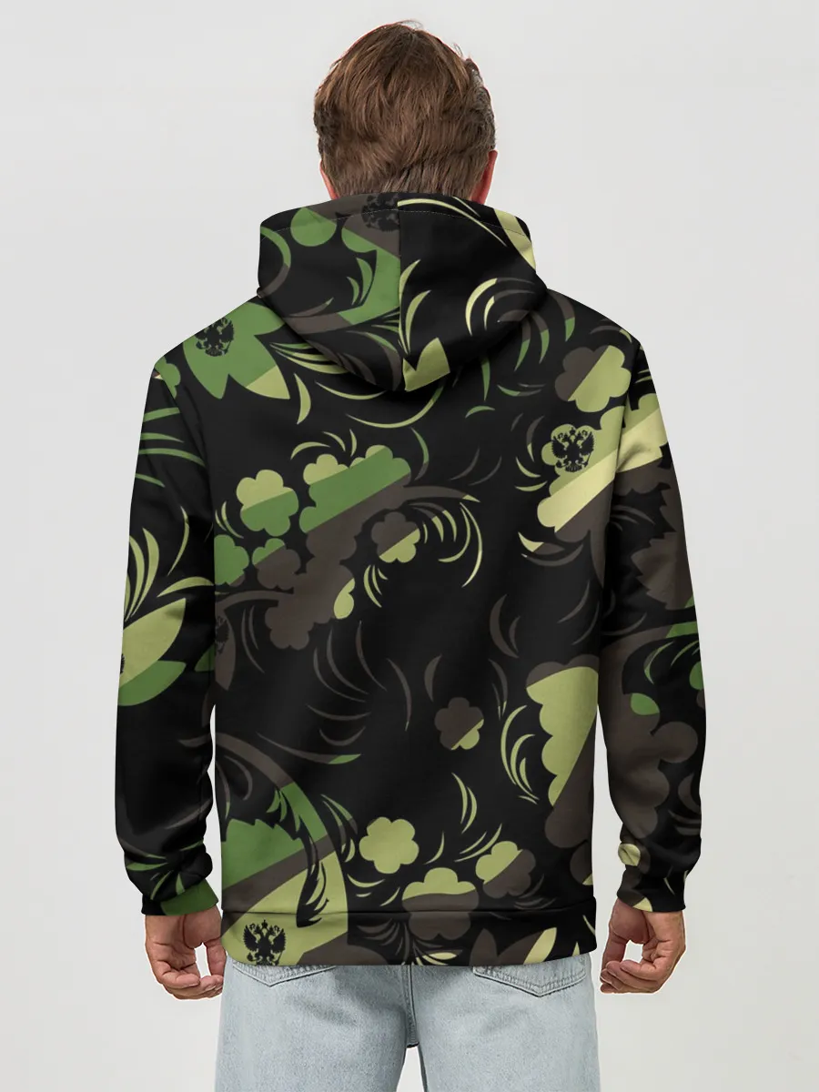 Худи мужской база хлопок / Russia | Камуфляж