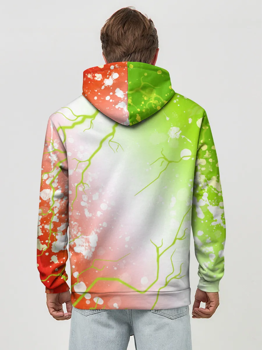 Худи мужской база хлопок / Pop It - Happy - Lightning