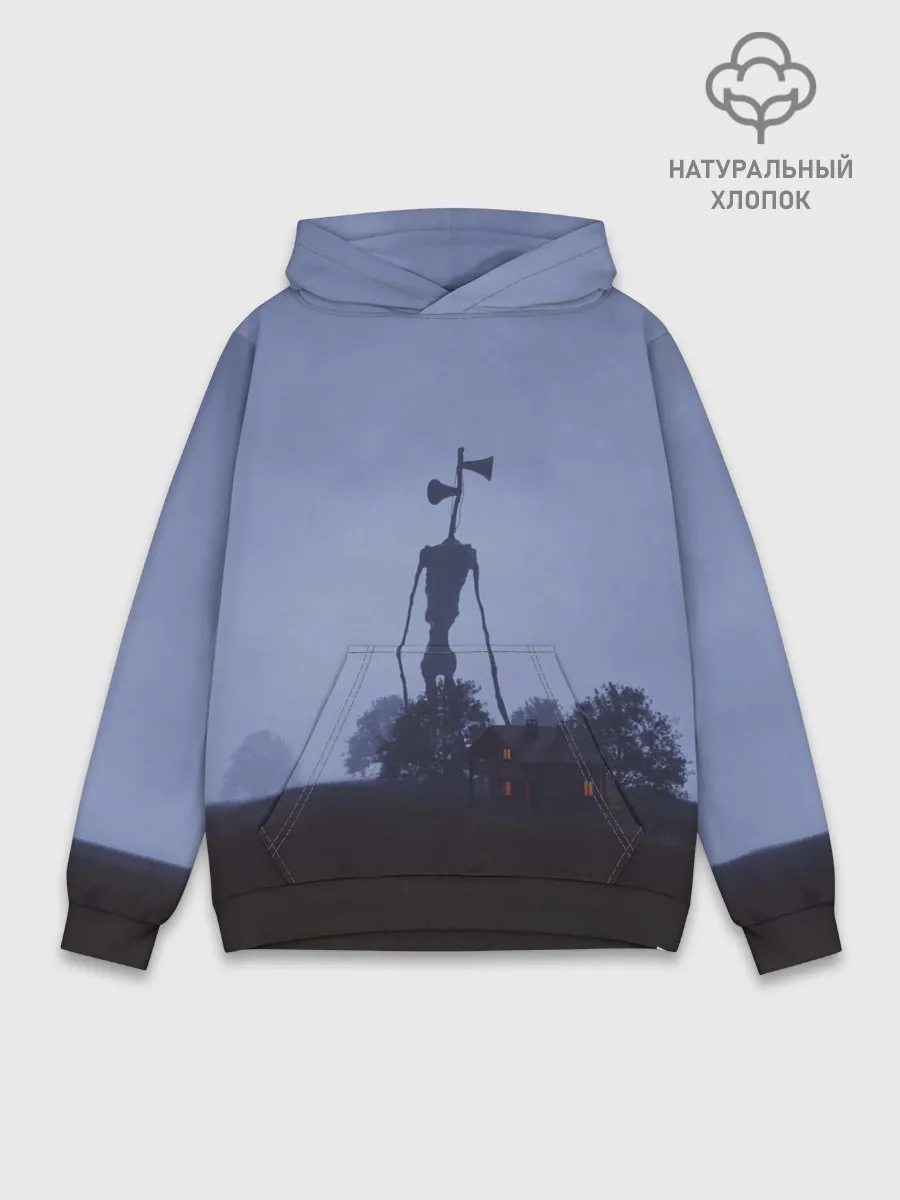 Худи мужской база хлопок / СИРЕНОГОЛОВЫЙ У ДОМА