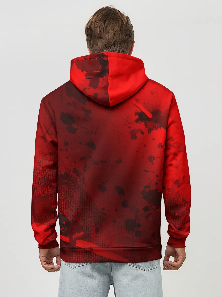 Худи мужской база хлопок / USSR - Серп и Молот - Краска