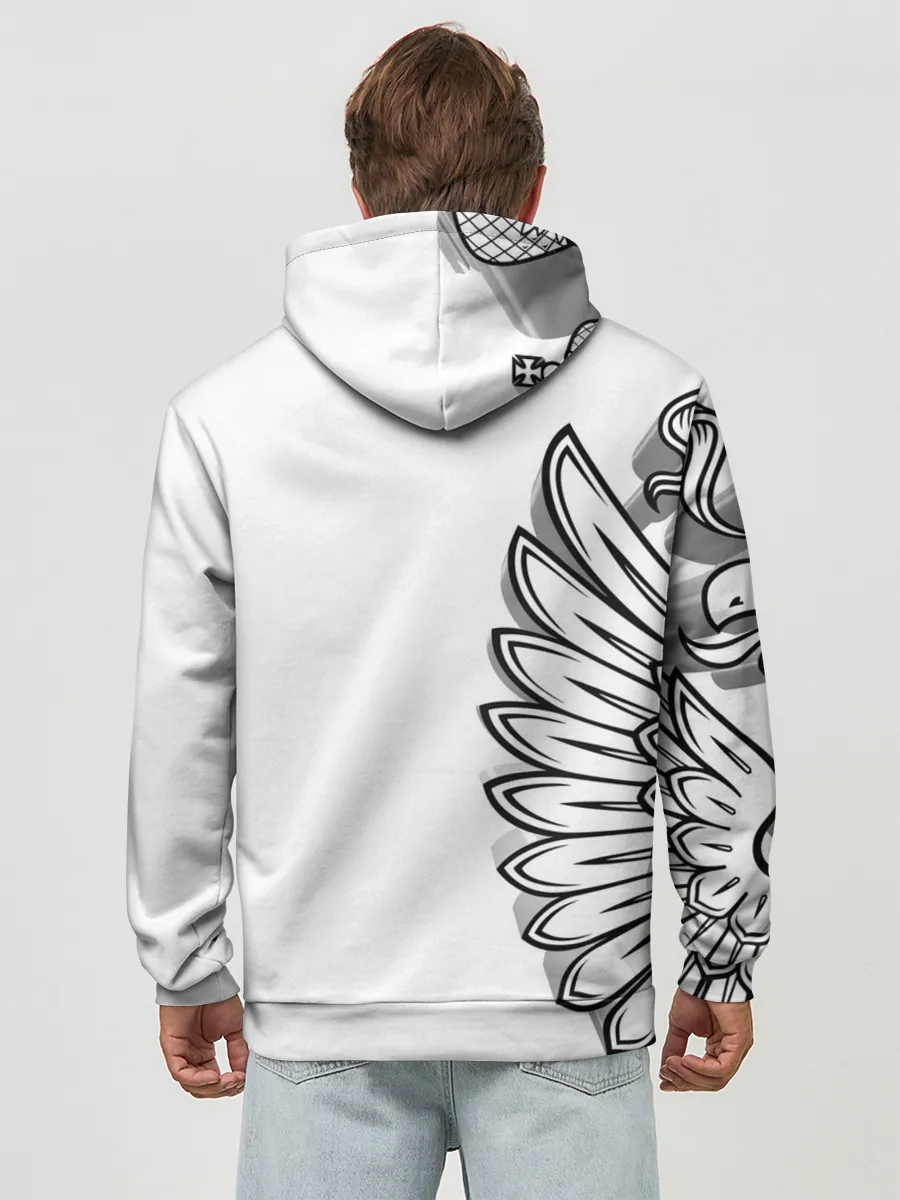 Худи мужской база хлопок / Russia | MSKSide 3D Logo