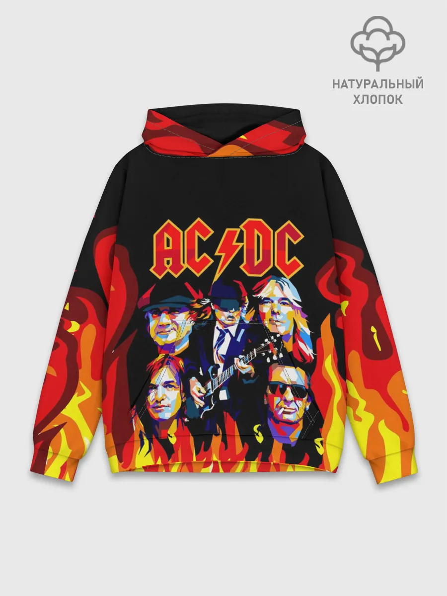 Худи мужской база хлопок / AC DC HIGHWAY TO HELL
