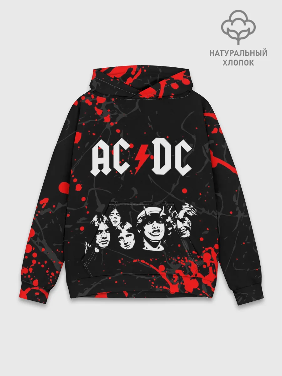 Худи мужской база хлопок / AC DC HIGHWAY TO HELL