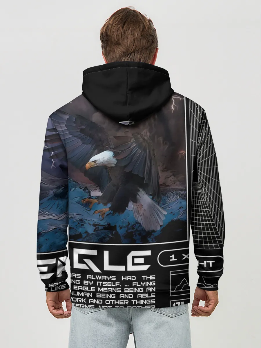 Худи мужской база хлопок / Eagle