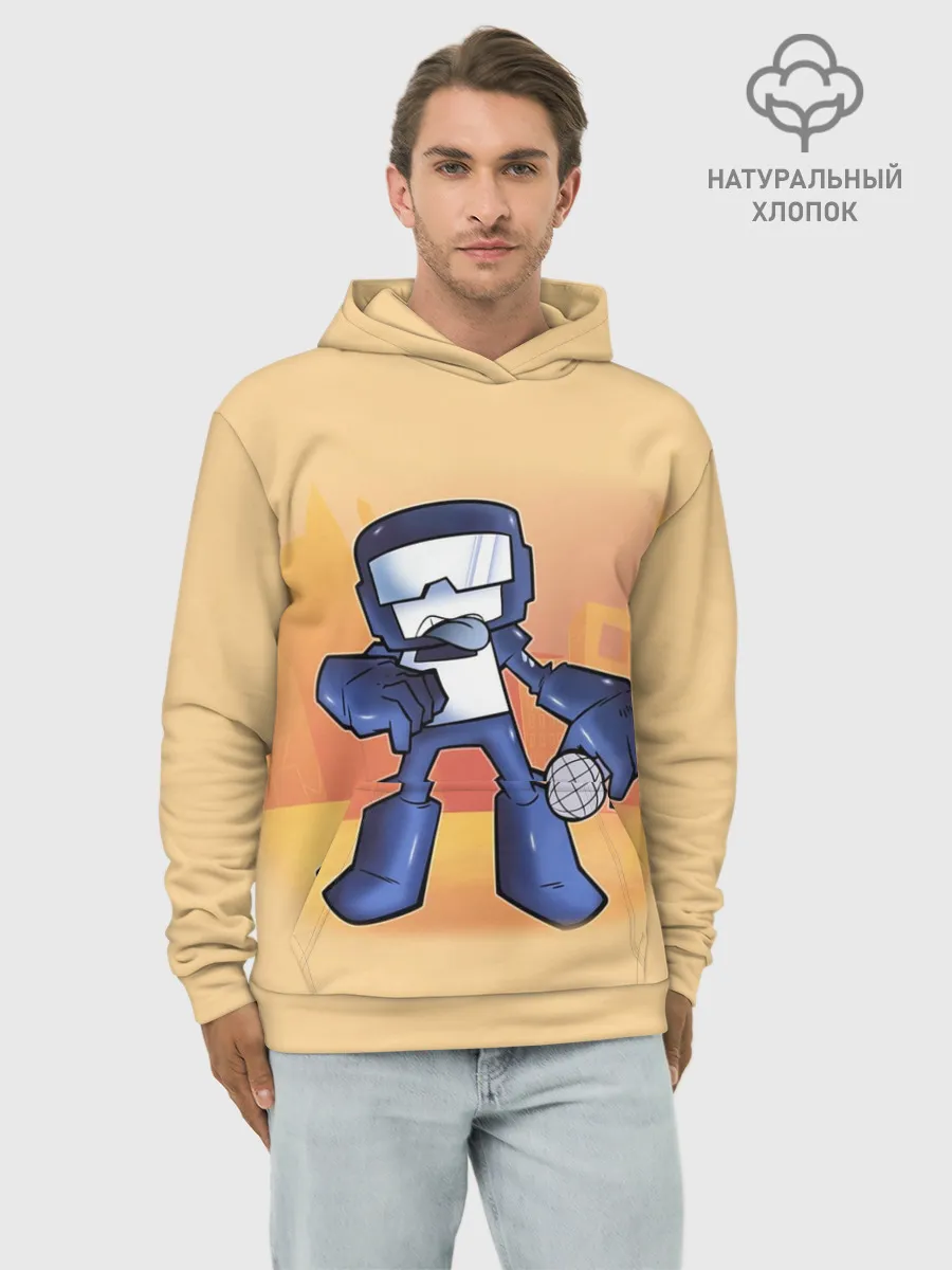 Худи мужской база хлопок / Friday Night Funkin Танкист