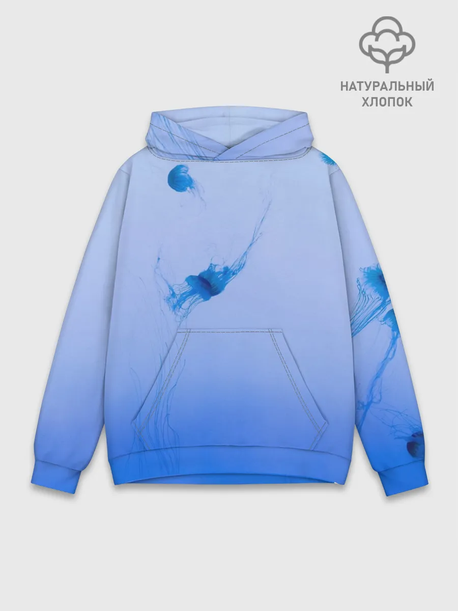 Худи мужской база хлопок / МЕДУЗЫ | ГРАДИЕНТ