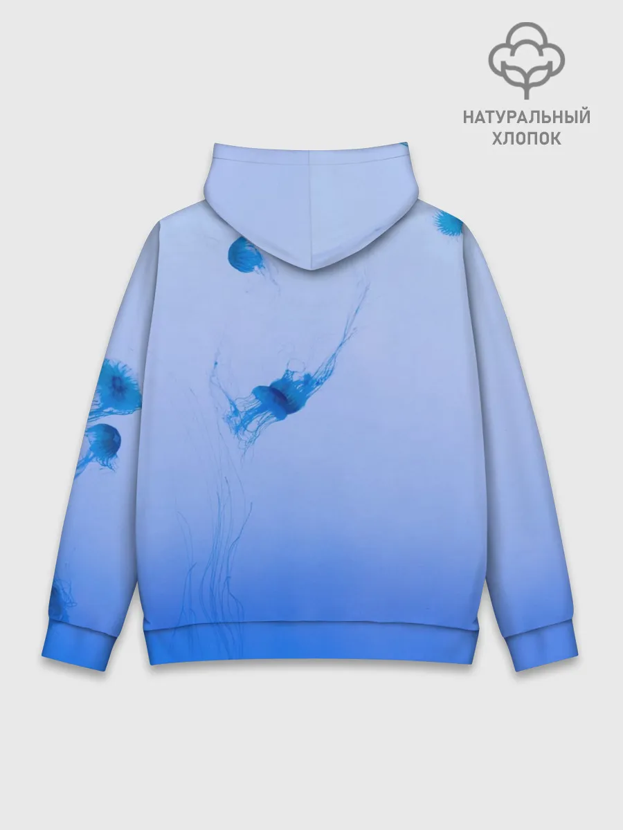 Худи мужской база хлопок / МЕДУЗЫ | ГРАДИЕНТ