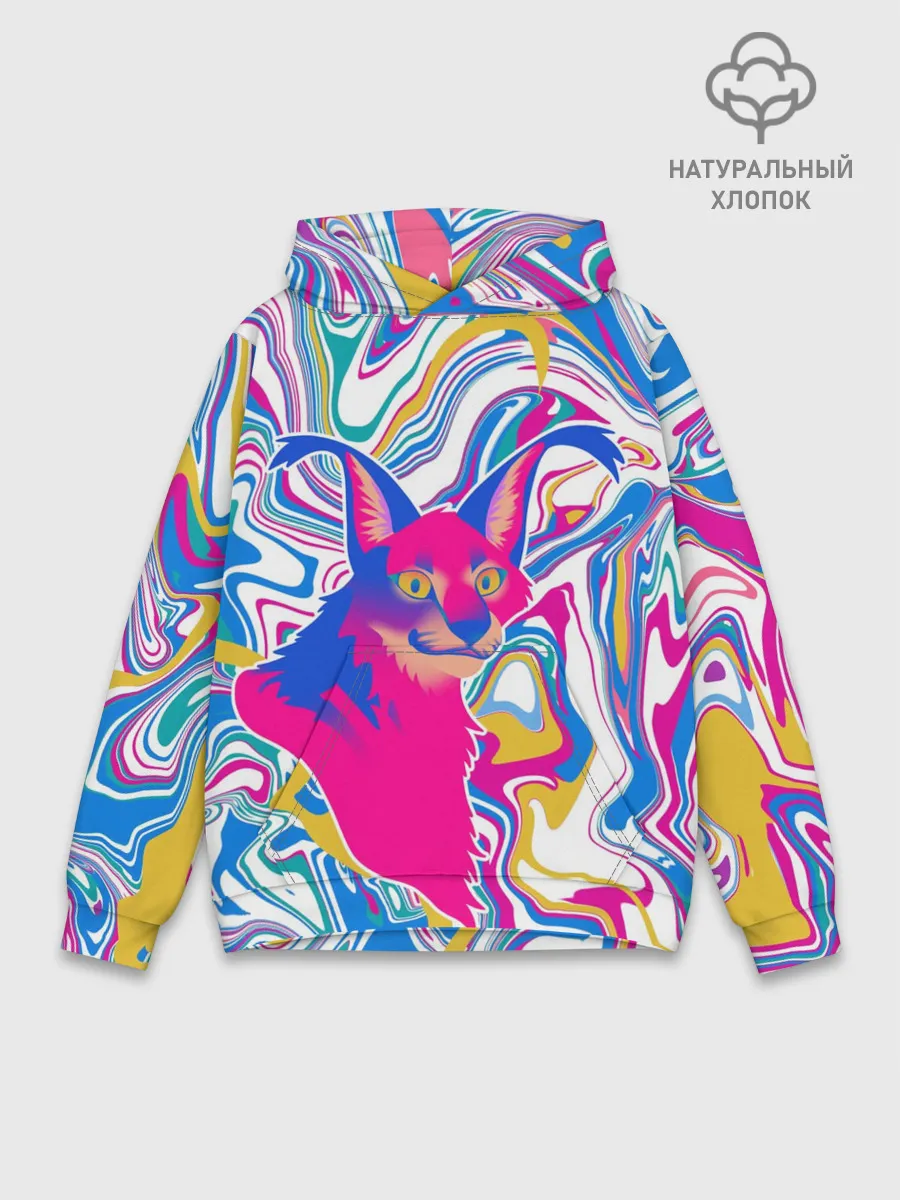 Худи мужской база хлопок / Floppa Art