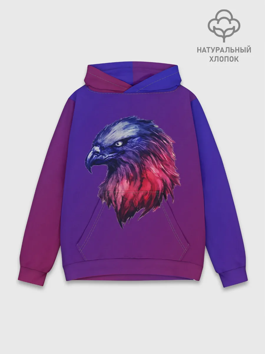 Худи мужской база хлопок / Вольная птица