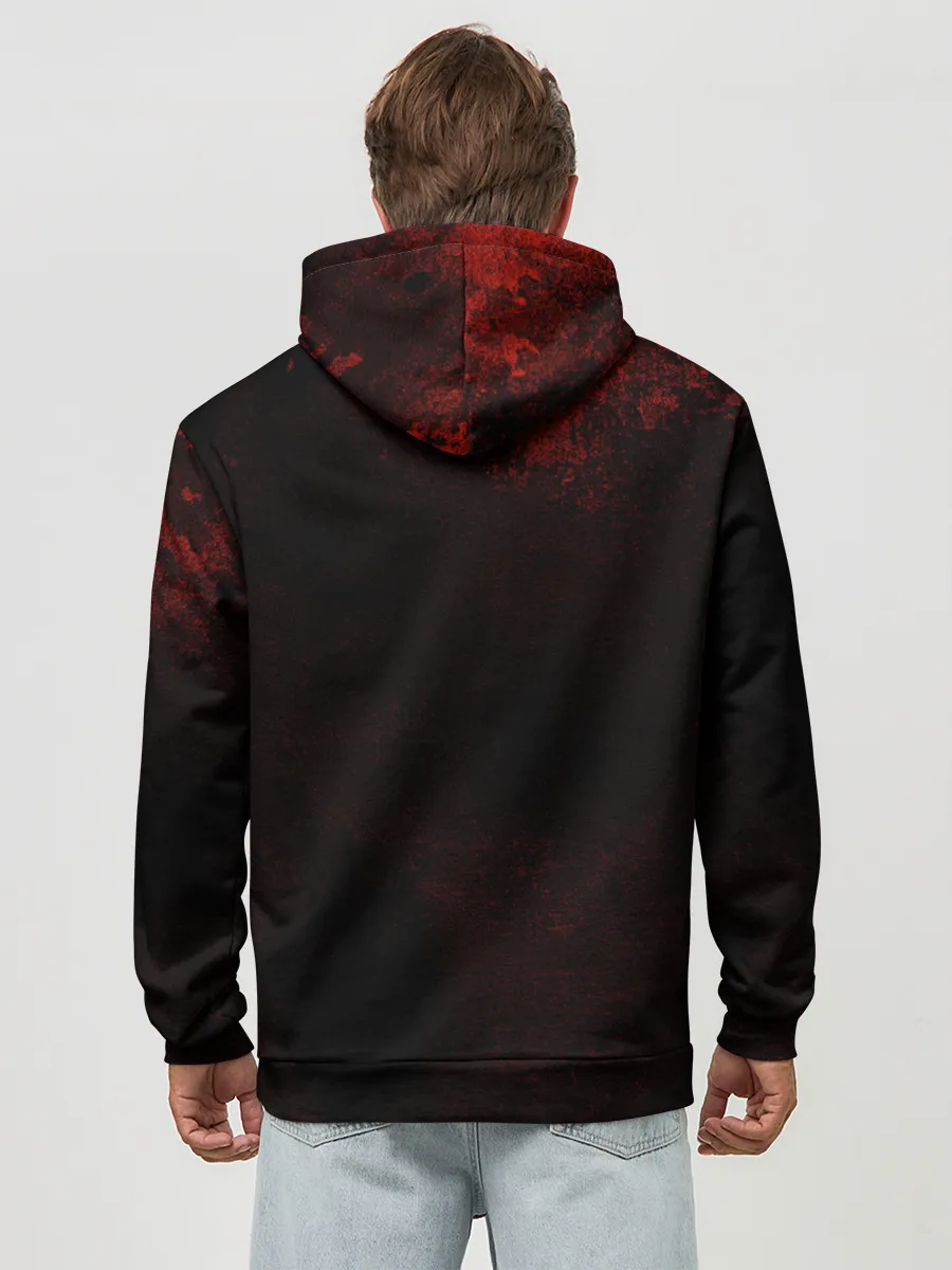 Худи мужской база хлопок / Агрессия Луффи One Piece