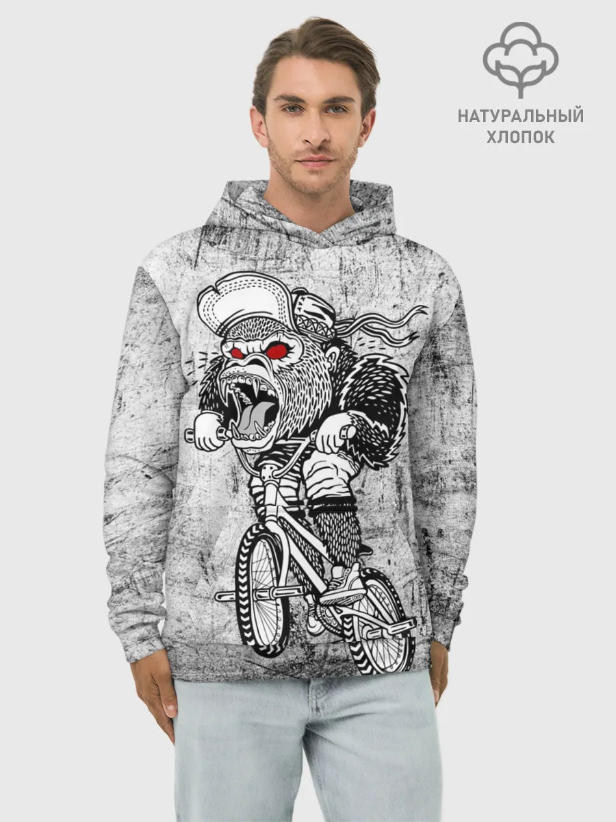 Худи мужской база хлопок / Junk Ride