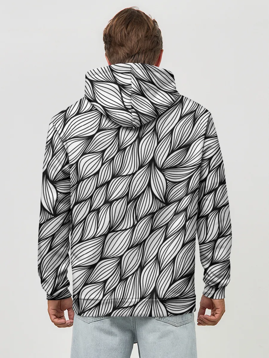 Худи мужской база хлопок / Лепестки