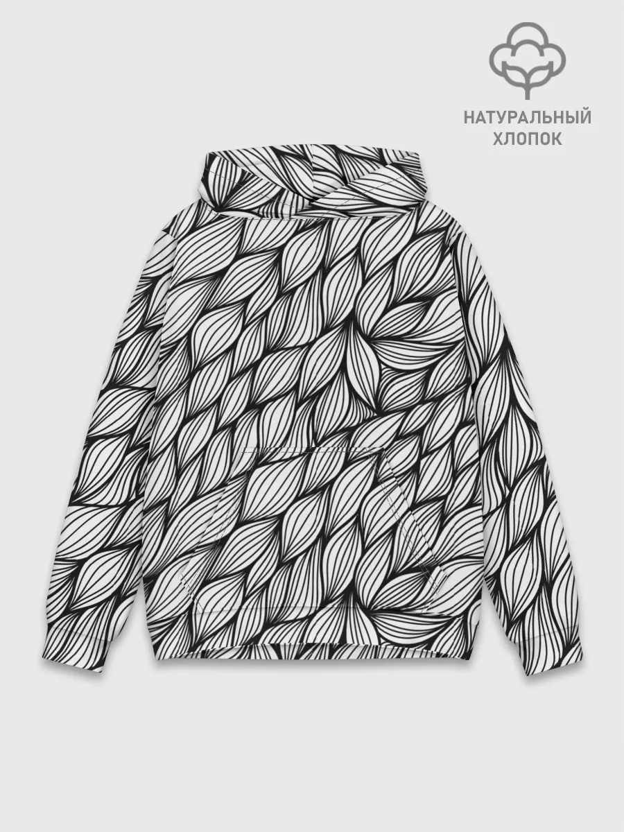 Худи мужской база хлопок / Лепестки