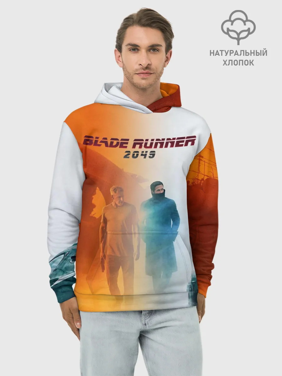 Худи мужской база хлопок / Рик Декард и Кей BR2049