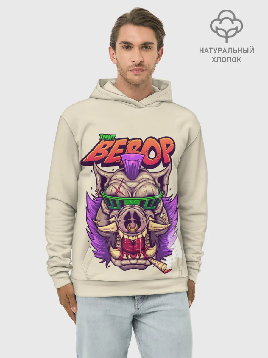 Худи мужской база хлопок / Злой Бибоп