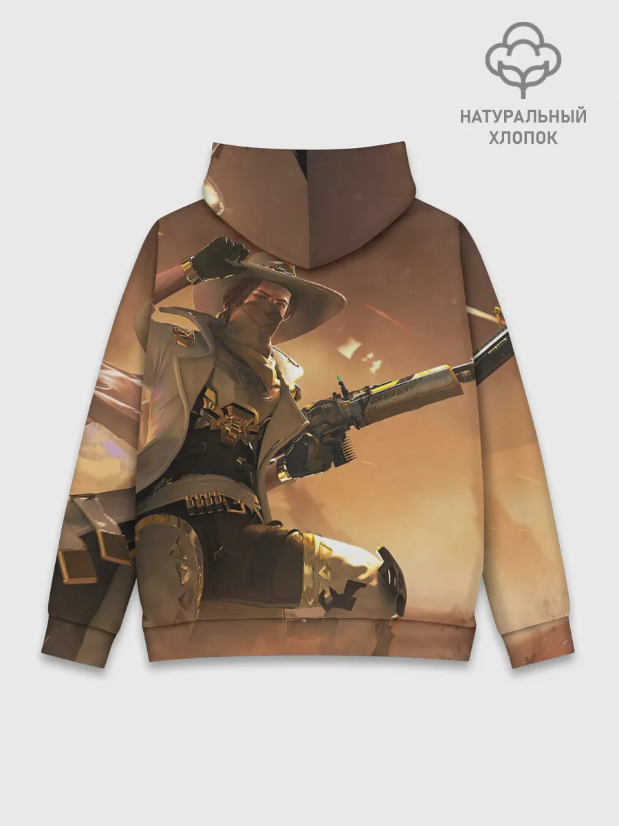 Худи мужской база хлопок / FREE FIRE