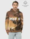 Худи мужской база хлопок / FREE FIRE