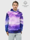 Худи мужской база хлопок / ФИОЛЕТОВЫЙ РАЙ