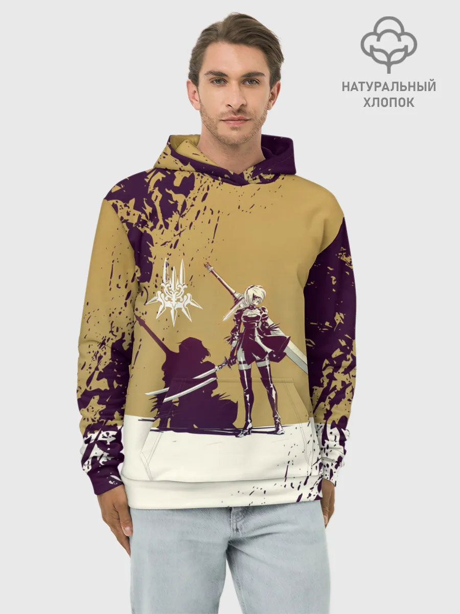 Худи мужской база хлопок / Yorha 2B | Nier Automata