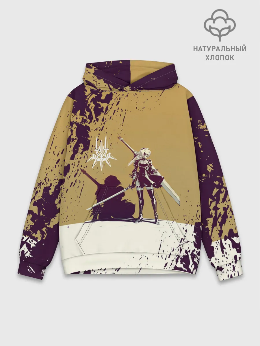 Худи мужской база хлопок / Yorha 2B | Nier Automata