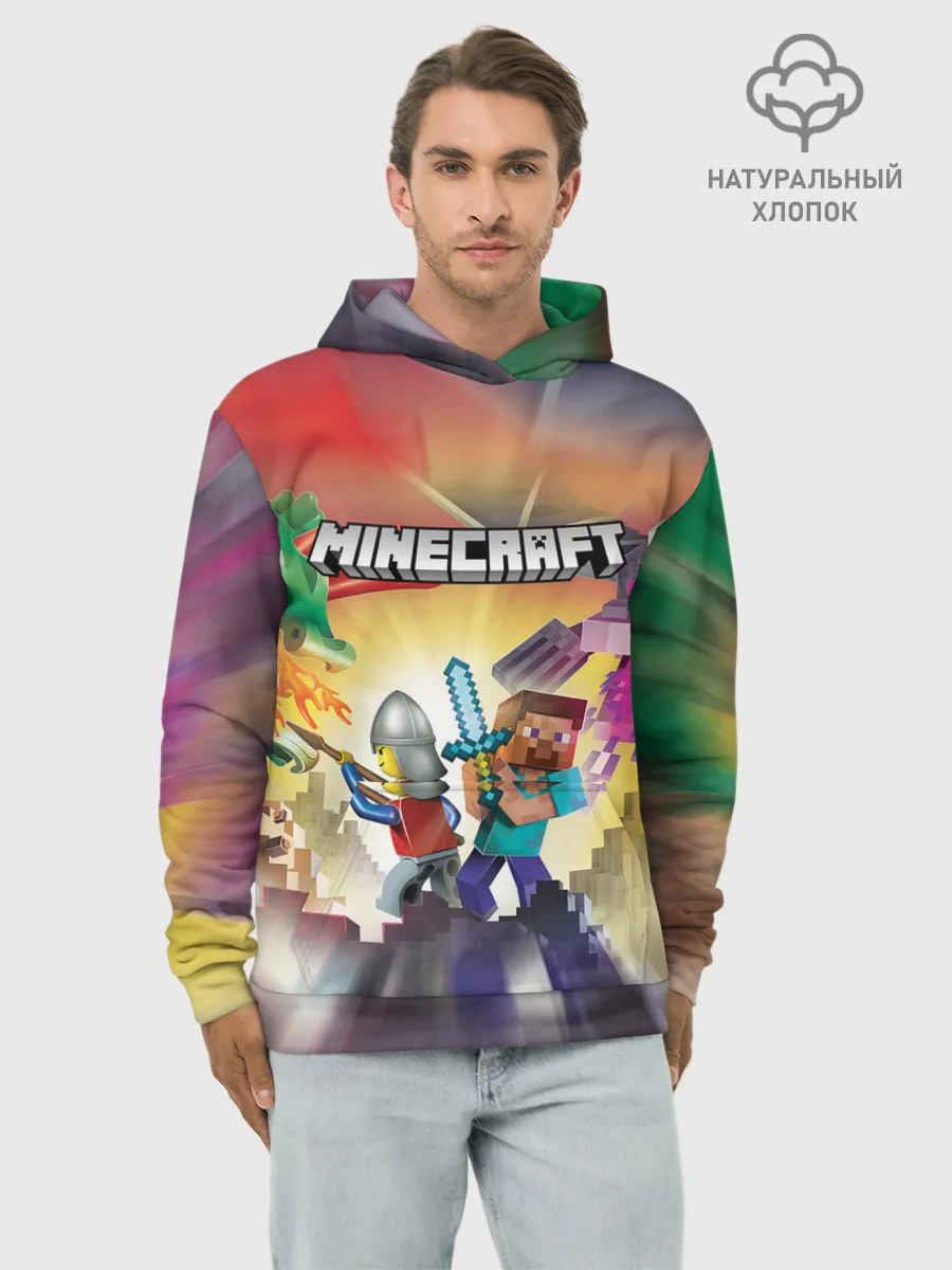 Худи мужской база хлопок / MINECRAFT | МАЙНКРАФТ