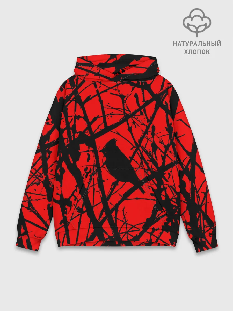 Худи мужской база хлопок / Хоррор Мрачный лес