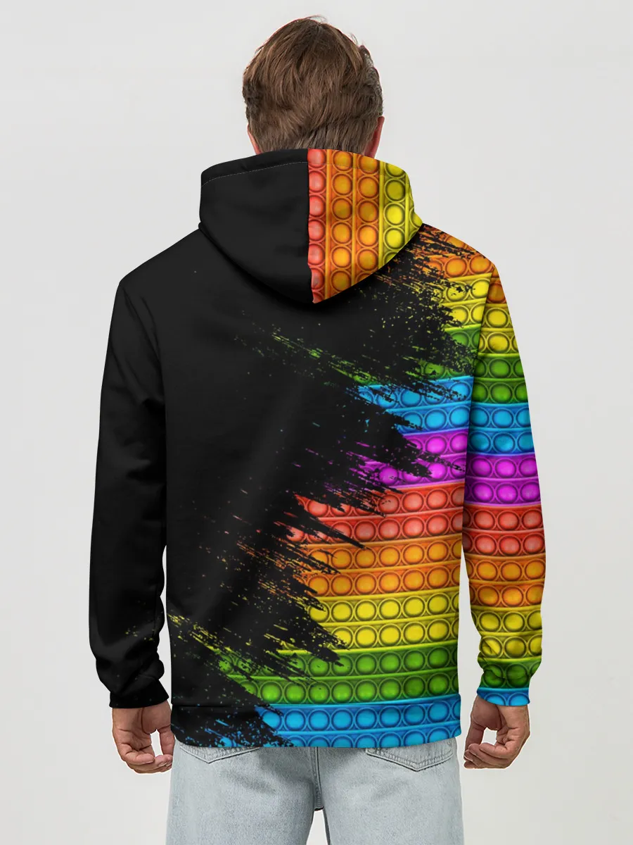 Худи мужской база хлопок / ИГРУШКА POP it | ПОП-ИТ