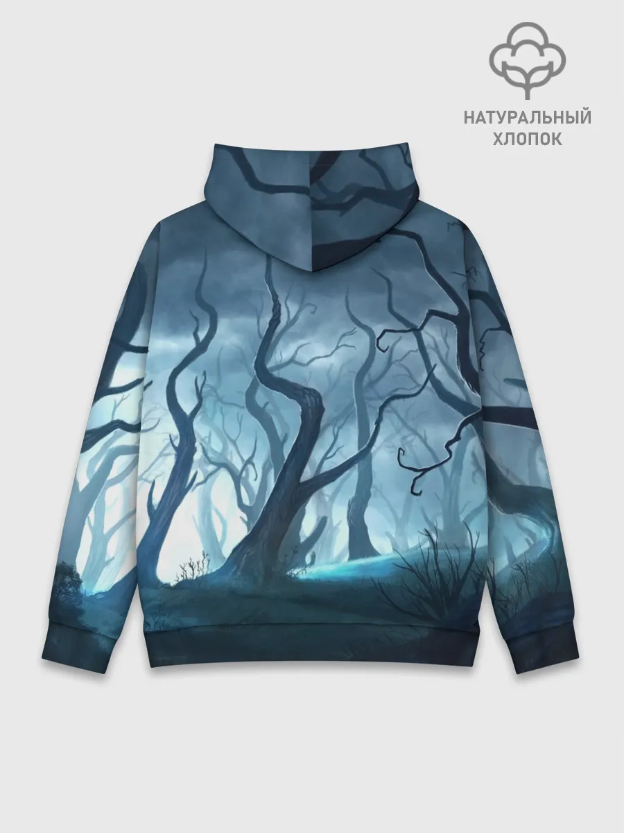 Худи мужской база хлопок / ДРЕМУЧИЙ ЛЕС