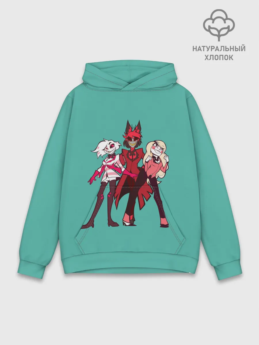 Худи мужской база хлопок / Команда Хазбин