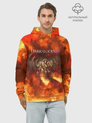 Худи мужской база хлопок / Darksiders 3 | Гнев Войны 3