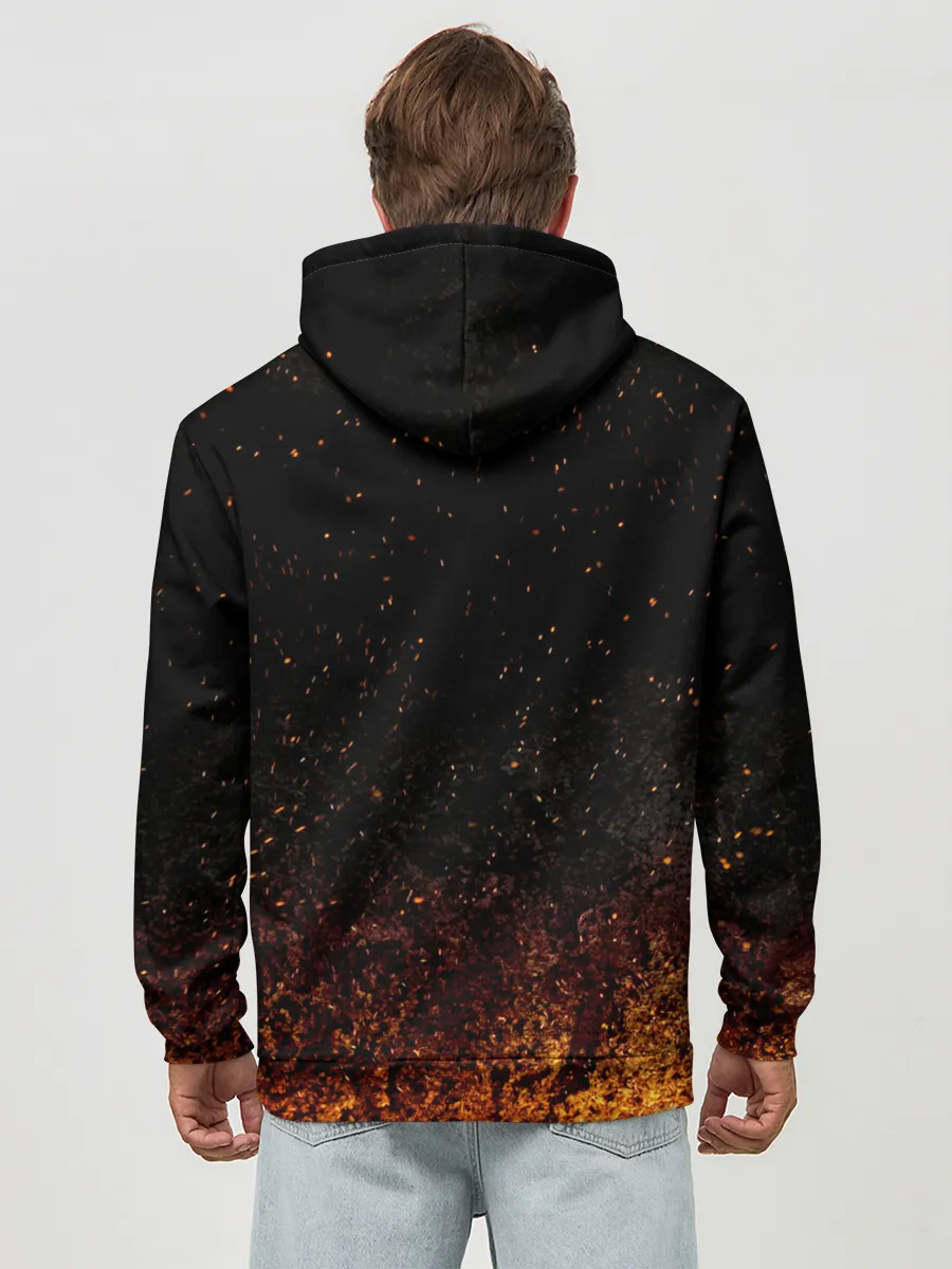 Худи мужской база хлопок / Ария в огне