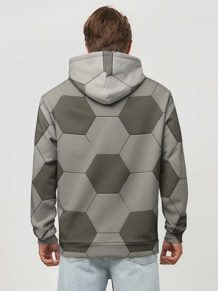 Худи мужской база хлопок / ФУТБОЛЬНЫЙ МЯЧ